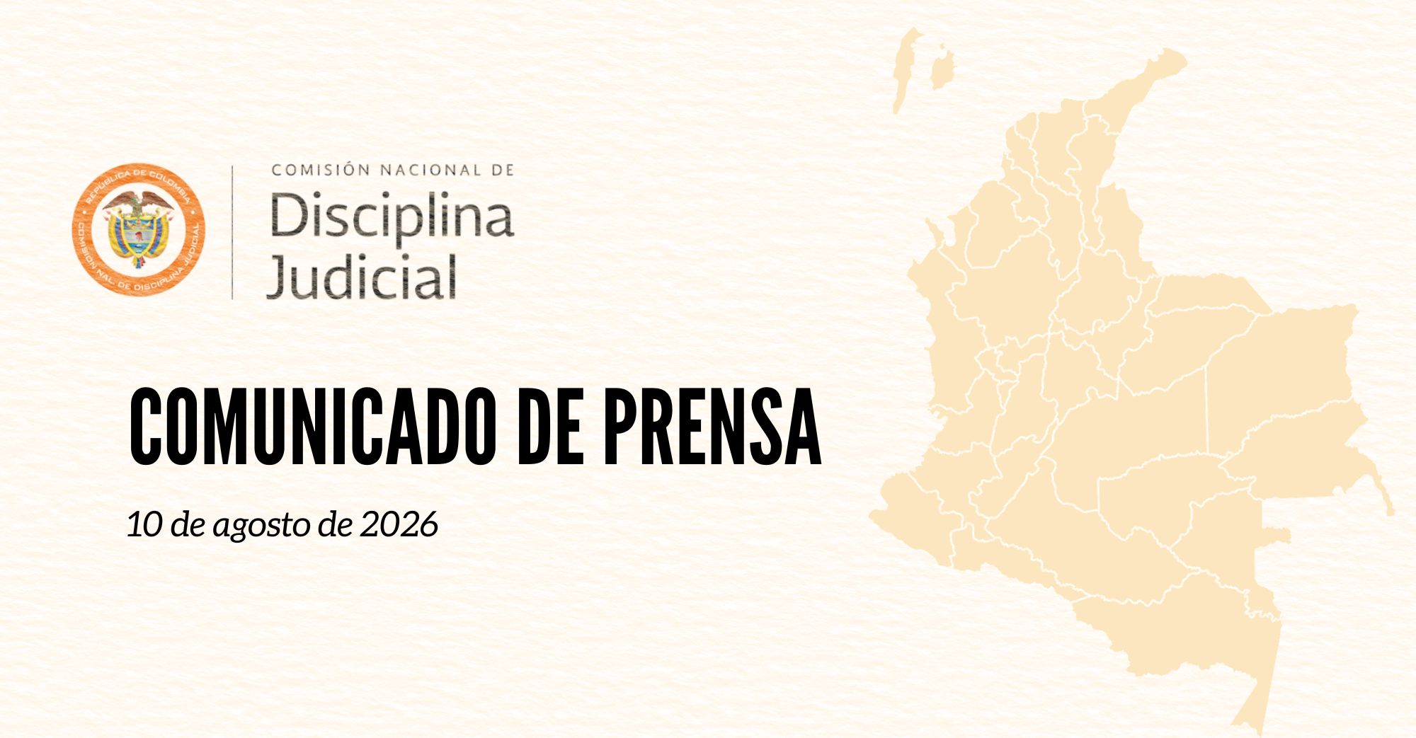 Comisión Nacional de Disciplina Judicial expresa su solidaridad a familias afectadas por el sismo